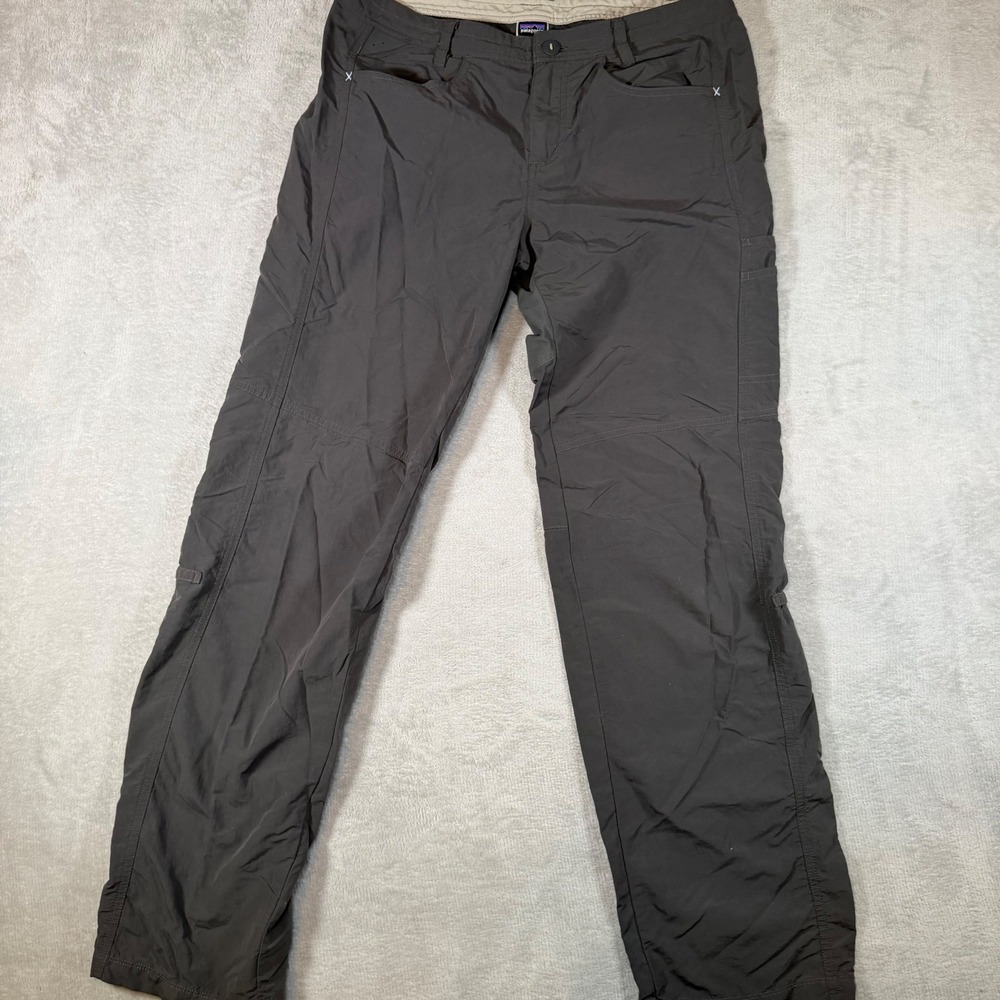 Patagonia Womens Quandary Hiking Pants Forge Grey Roll Up‎ 82166 SP15 Size 10